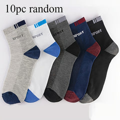 10 Pairs Men's Deodorant Socks Breathable Quarter Socks