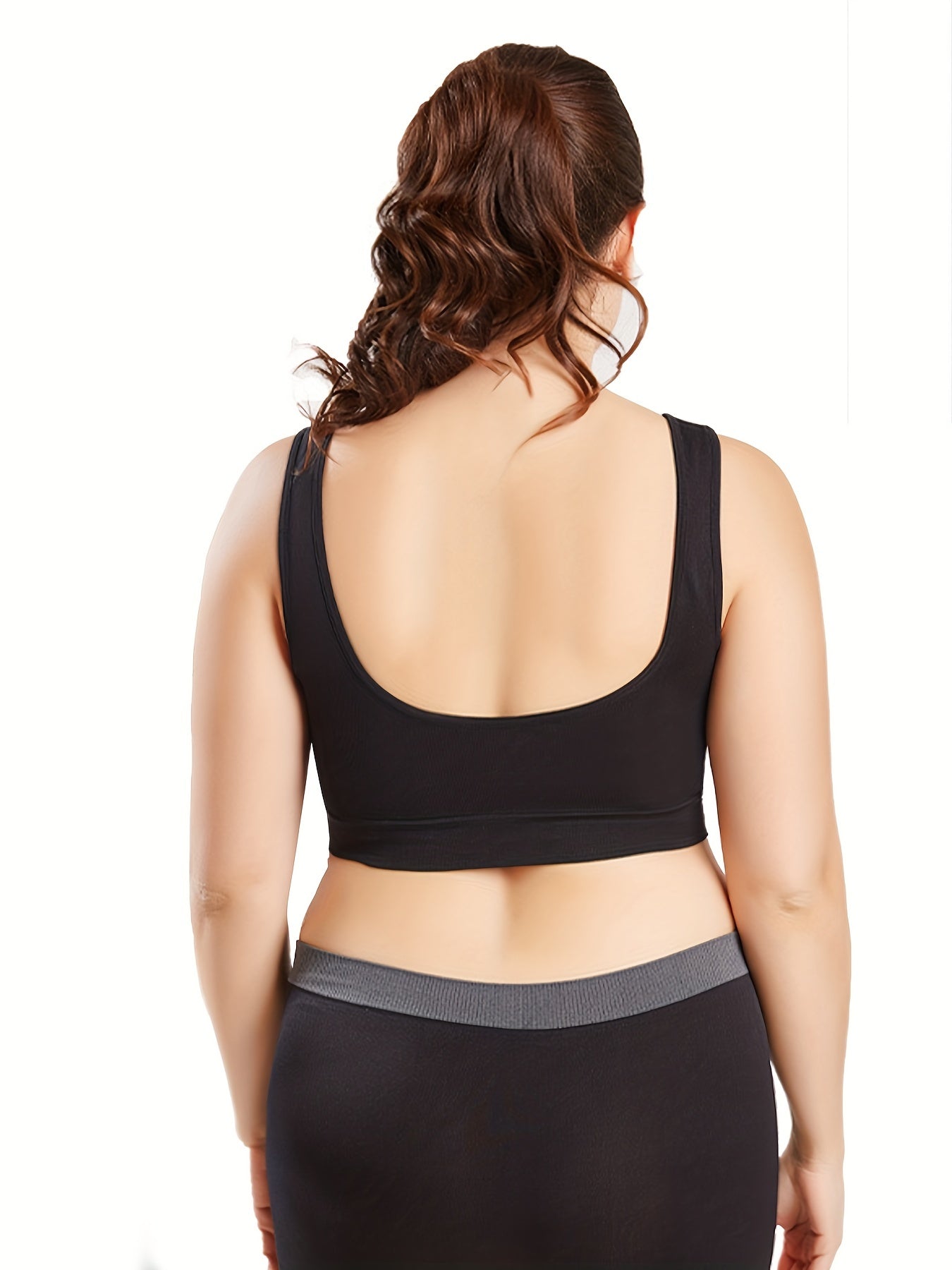Plus Size Women's Sports Bra High Stretch Gym Fitness Bra