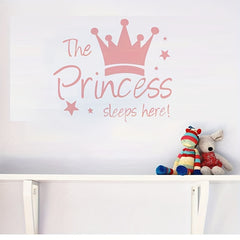 Princess Crown Wall Sticker for Bedroom Decoration