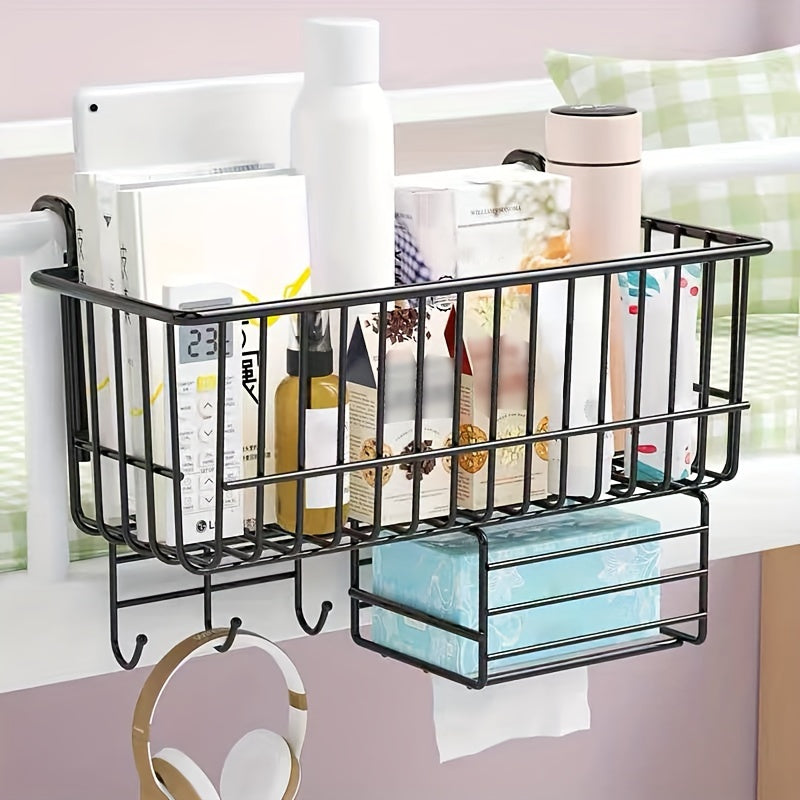 Bedside Storage Rack Hanging Basket Dorm Room Organizer