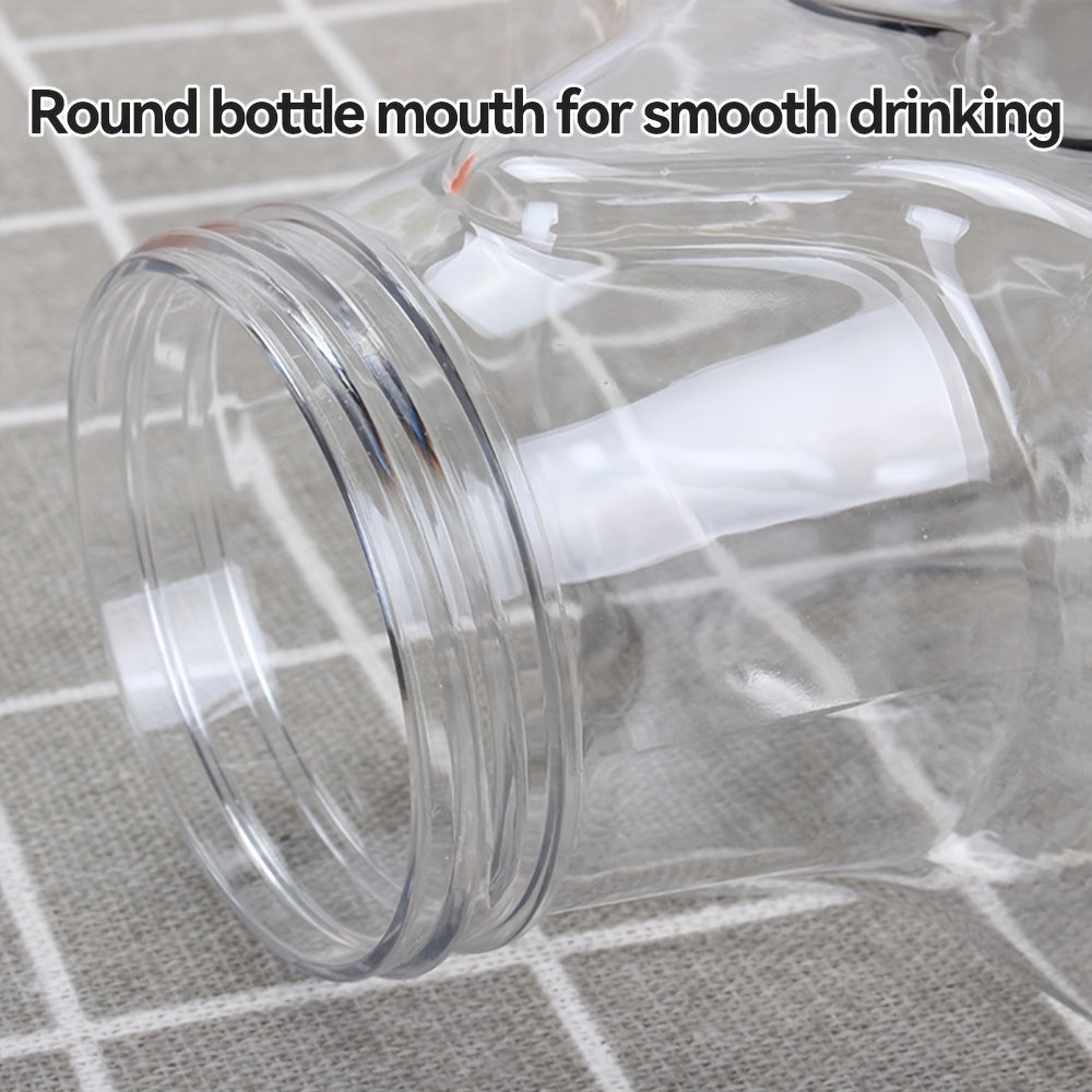 17oz Transparent Star Milk Tea Juice Bottle BPA-Free