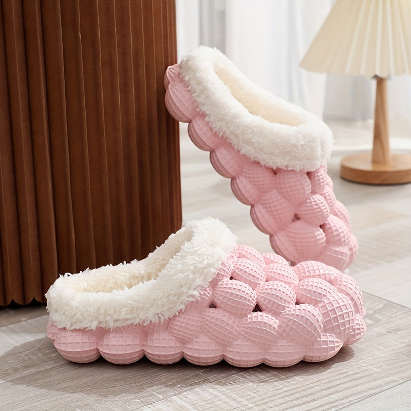 Women's Winter Fleece Anti Slip Slippers Warm Soft Comfortable Outdoor
