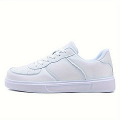 Women's Block Lace up Low Top Fashionable Board Shoes