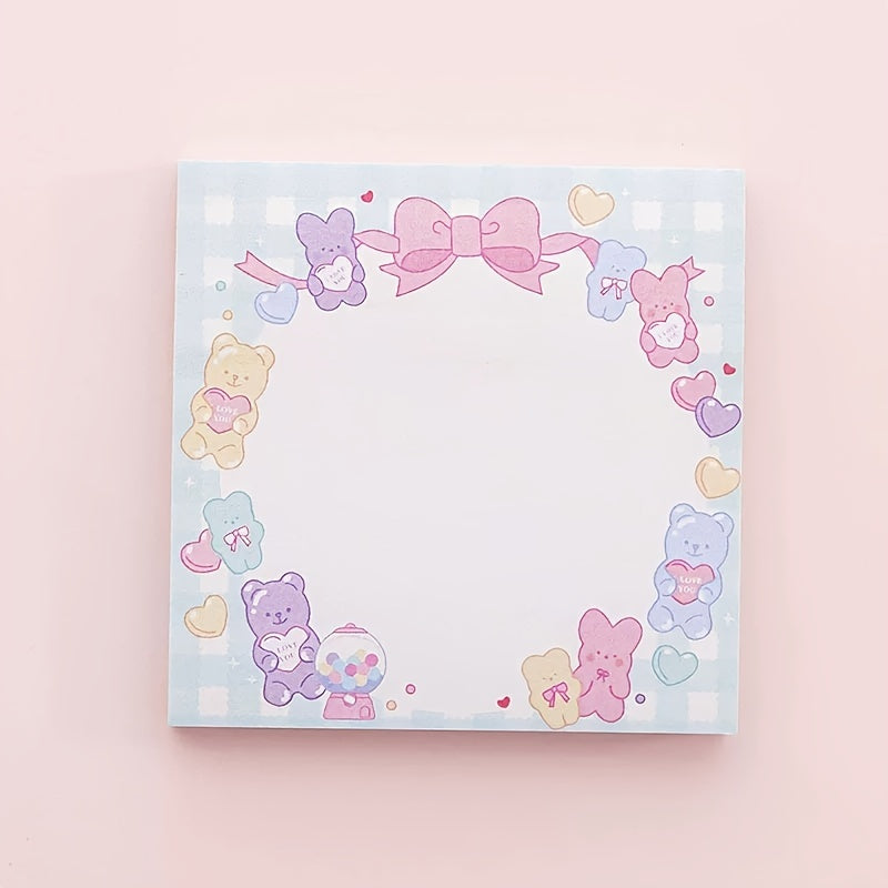 Heart Sticky Notes 4pcs Student Message Stickers Memo Pads 320 Sheets