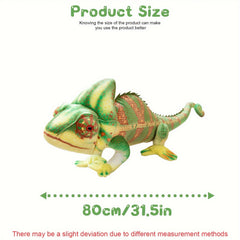 Soft Cuddly Chameleon Plush Toy Realistic Lizard Stuffed Animal