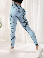 Tie Dye High Waist Yoga Pants Quick Drying Leggings