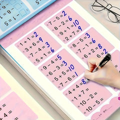 100 Math Operations Practice Books Arithmetic and Writing Skills 4pcs Set