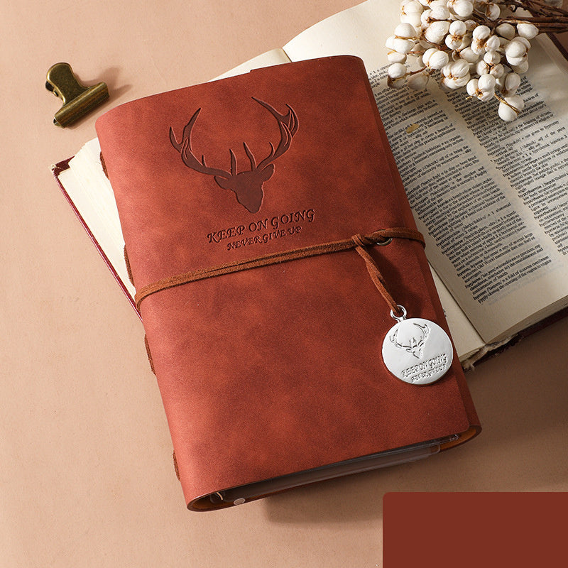 Deer Head Print A6 Hand Account Book