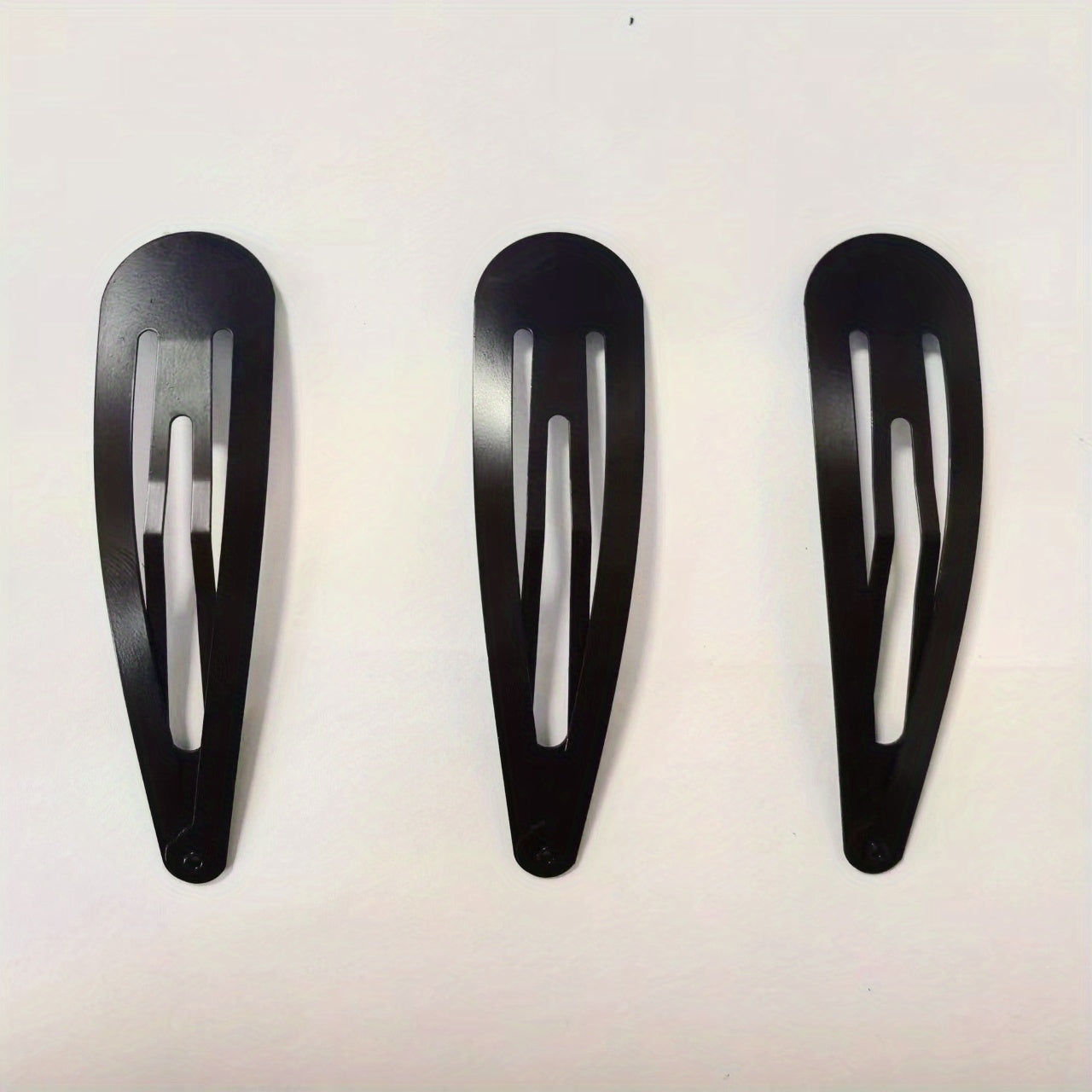3pcs Minimalist Solid Hair Clip Alloy Duckbill Snap Clip Hair Styling Accessory