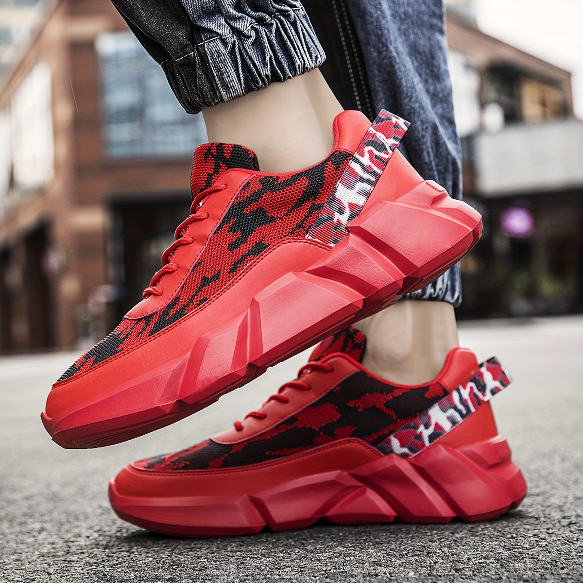 Men's Camo Lightweight Sneakers Non Slip Spring Summer Shoes