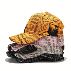 Spring Summer Oil Painting Baseball Cap All match Retro Peaked Cap