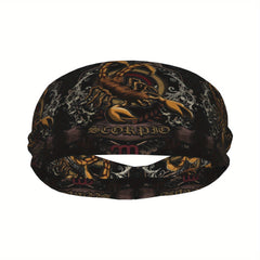 Scorpio Unisex Sports Headband Sweat Wicking Stretchy Polyester