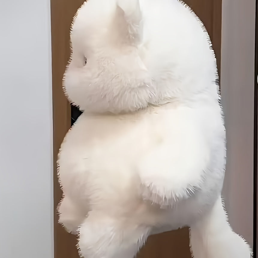 Chubby Cat Plush Toy Realistic Soft Stuffed Animal Fluffy Fur Cuddly Gift