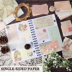 360pcs Vintage Scrapbook Paper Journaling Supplies Kit