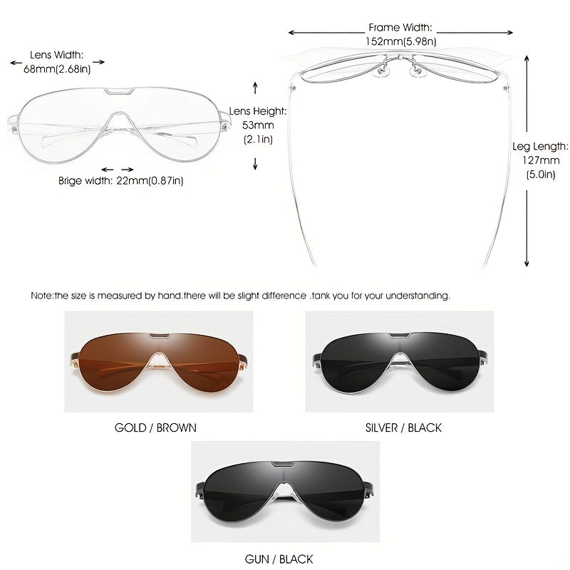 RENEKTON Men's Polarized One Piece Sunglasses XY162
