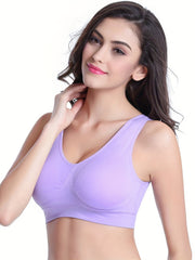3-Pack Women's Thin Padded Sports Bras Bralette Cami Intimates Lingerie