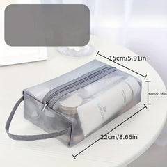 Mesh Clear Toiletry Bag Makeup Brushes Holder Travel Organizer
