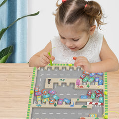 Alphabet Parking Lot Puzzle Toy for Kids