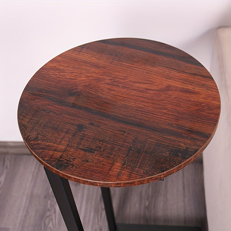C Shaped End Side Table For Couch And Bed Small Spaces