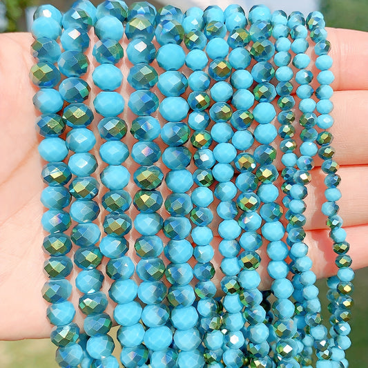 60-80-110pcs Lake Crystal Beads 4-8mm DIY Bracelet Jewelry Making