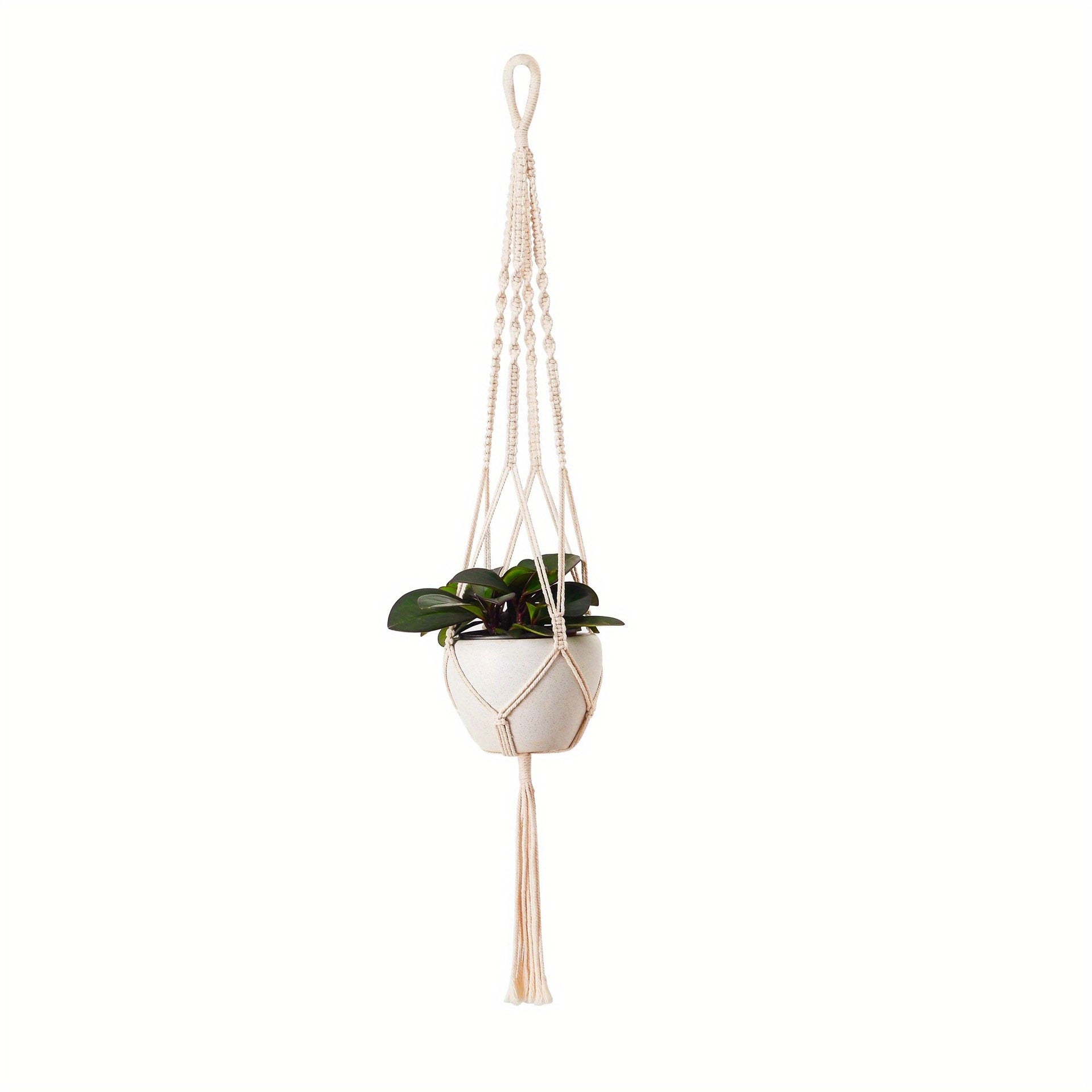 Macrame Hanging Planters Flower Pot Holder Hand Woven Plant Hanger
