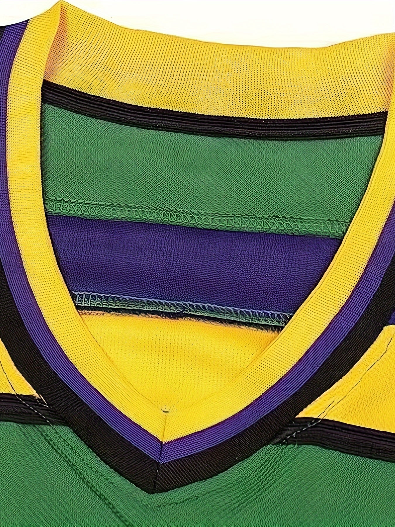 Men's Green Vintage Ice Hockey Jersey Sweatshirt