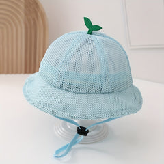 Sun Hat for Baby 0-3 Years Old with Strap