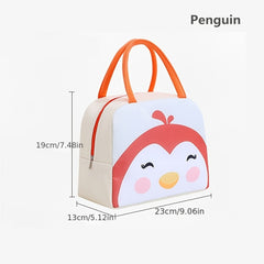 Cartoon Insulated Lunch Bag Box Portable Outdoor Cooler Tote Women