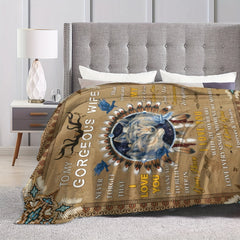 Soft Warm Throw Blanket for Home & Outdoor Use - Gift for Wife
