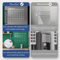 Reusable Dry Erase Monthly Calendar Set - 3PCS
