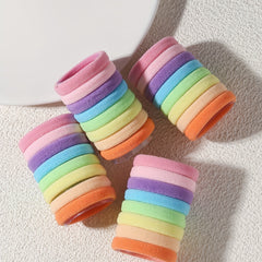 Rainbow Hair Rope Thick Hair Ring Seamless Ponytail