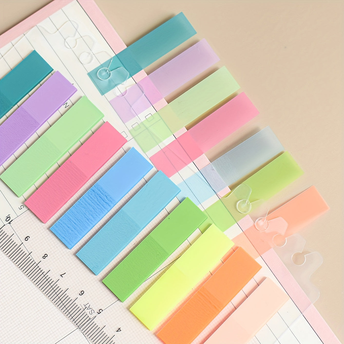 200 Sheets PET Sticky Notes Index Stickers Note Stickers Label Paper Instruction