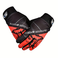 Full Finger Cycling Gloves Breathable Non-slip Mountain Bike Motorcycle Gloves