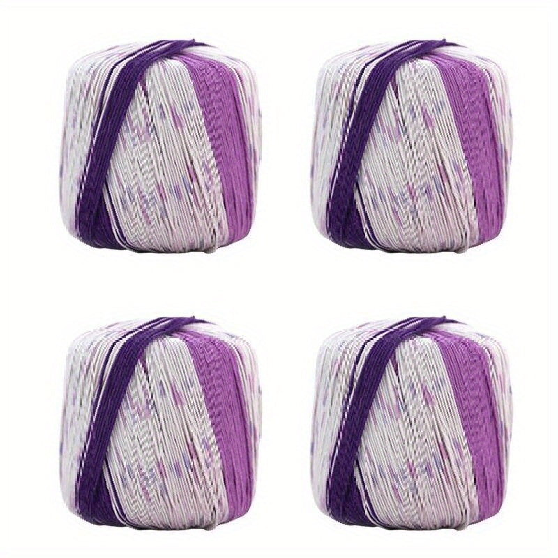 4pcs Organic Baby Yarn 70 Bamboo Fiber 30 Cotton For Crochet Knitting