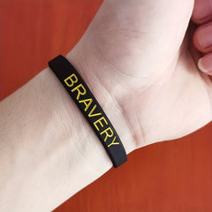 Sporty Style Waterproof Silicone Bracelet for Encouragement