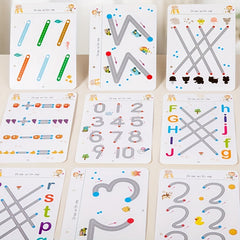 Reusable Magic Practice Copybook Set for Kids with Erasable Pen and Refills