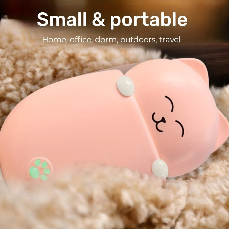 Stay Warm & Pink Pet Cat Rechargeable Hand Warmer 2 Gear Adjustment
