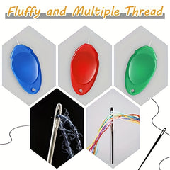 5pcs Needle Threader Tool with Clear Case for Hand Sewing, Machine Embroidery
