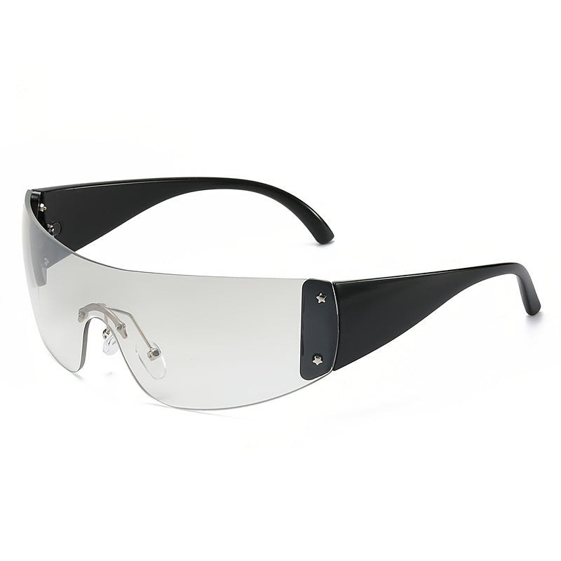 European American All in One Large Frame Y2K Sunglasses For Men