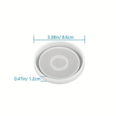 DIY Round Coaster Silicone Mold for Resin Cement