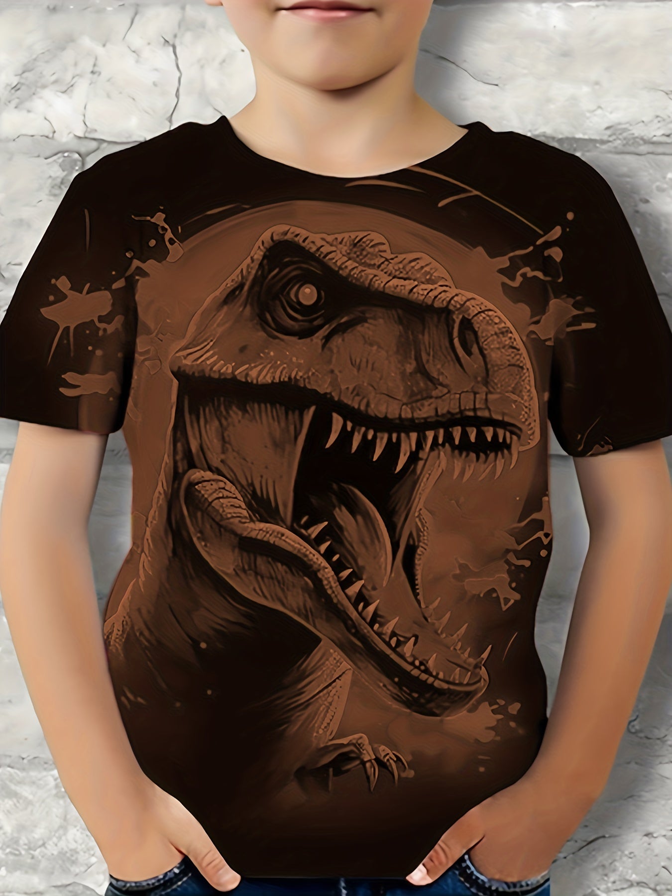 3D Dinosaur T Shirt for Boys - Perfect for Summer Outings