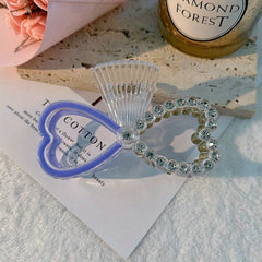 Faux Pearl Hair Claw Hollow Bow Shaped Ponytail Holder