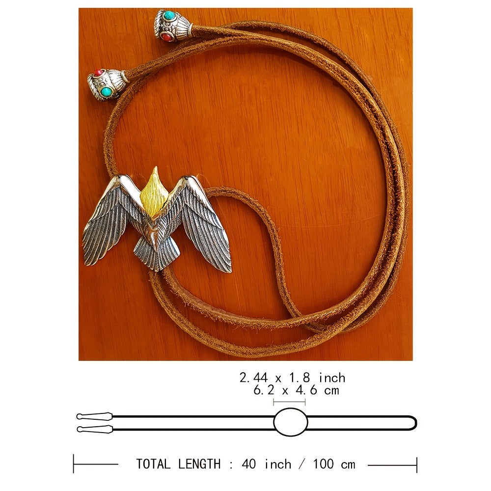 Skull Bolo Tie Titanium Steel Gothic Necktie