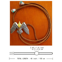 Skull Bolo Tie Titanium Steel Gothic Necktie