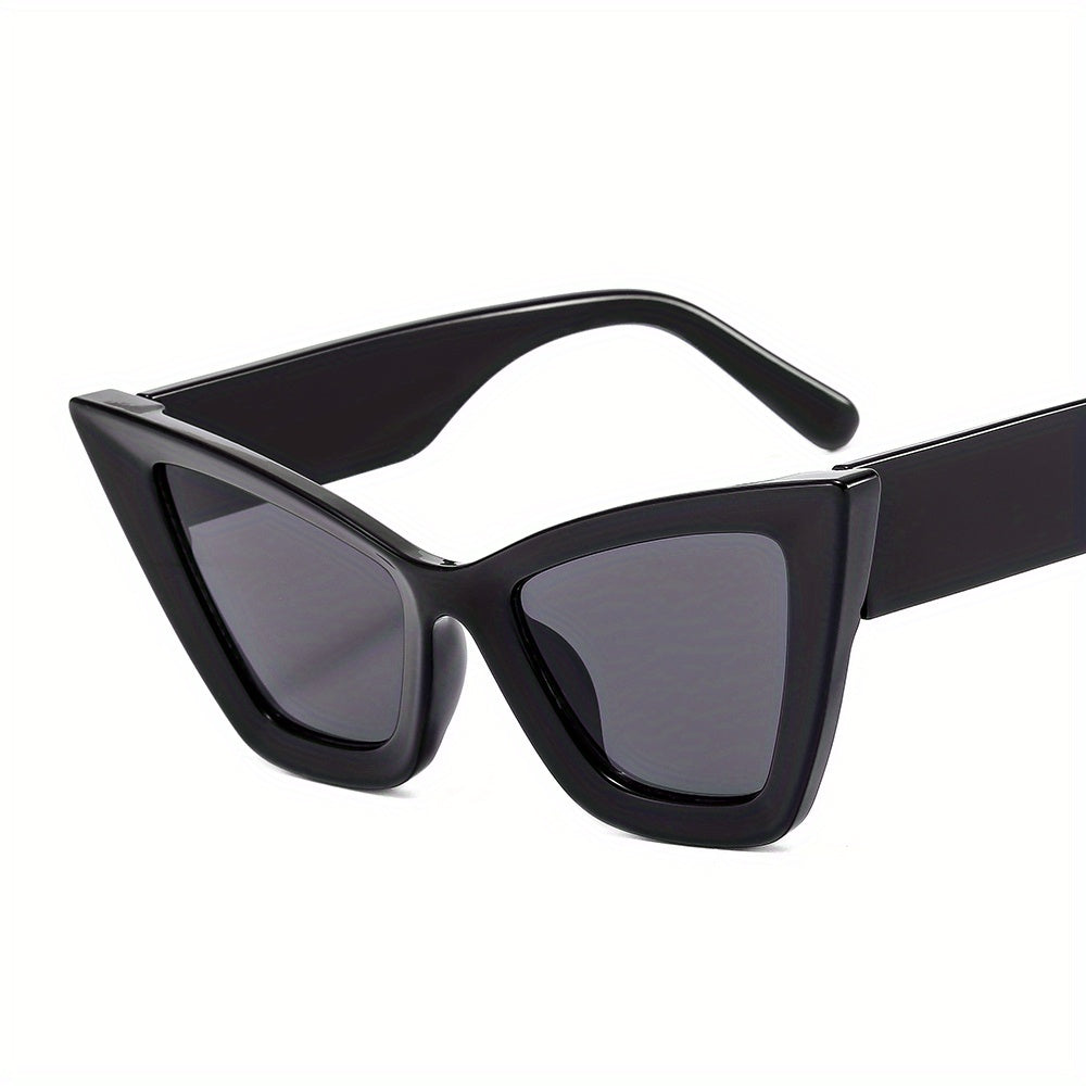 Cat Eye Sunglasses Y2K Block Frame Party Props