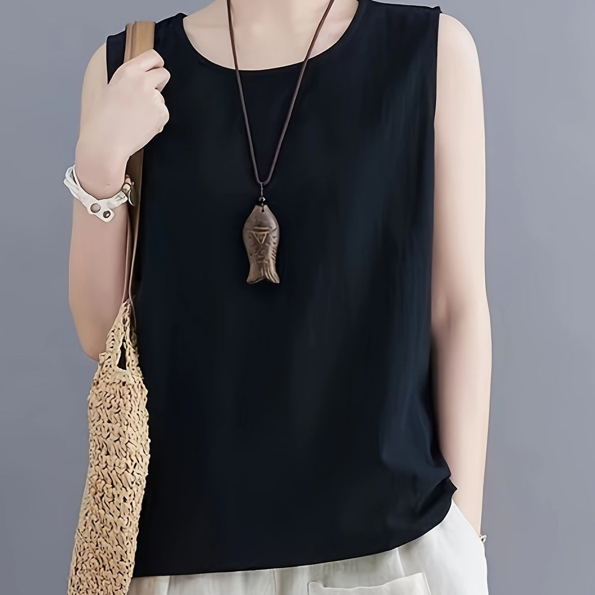 Loose Tank Top Sleeveless Casual Summer Women's Clothing