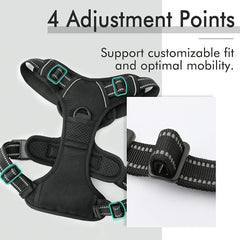 Adjustable No Pull Dog Harness with Padded Vest - Comfortable Walking Experience
