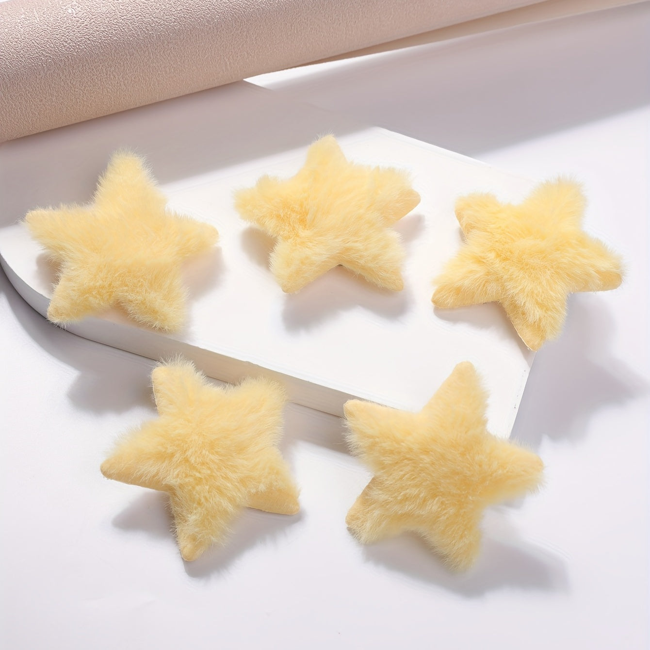 5pcs Plush Star Hair Clip Y2K Bangs Clip
