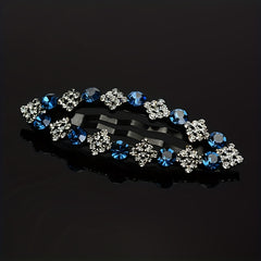 Rhinestone Snap Clip Metal Hairpin for Side Hair Bang Braids