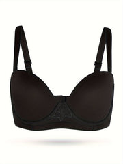 Women's Plus Solid Underwire Strapless Bra
